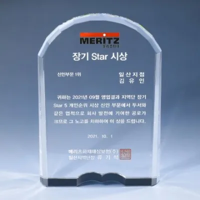 크리스탈 상패 8) 176-2