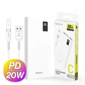 뉴에이커 슬림 핏 PD 20W 고속 보조배터리 10000mAh CP 0.2M 20W 원형 케이블