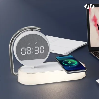 나오 무선 고속충전 터치무드등시계 NAO-L5100C