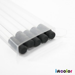 incolor 투명케이스 5본입 화이트 육각 연필 (2B)