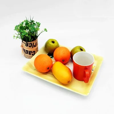 무광멜라민 정사각쟁반 3P