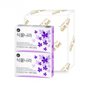 식물나라 라벤더 비누 2p 선물세트