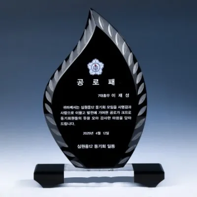 투톤 조각 크리스탈 상패 8) 205-1