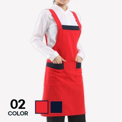 단체복 행사 베이직 콤비 앞치마 남녀공용