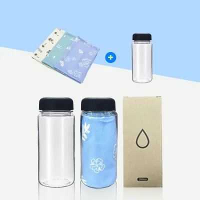 디자인 패턴 쿨타올 + 보틀 350ml SET