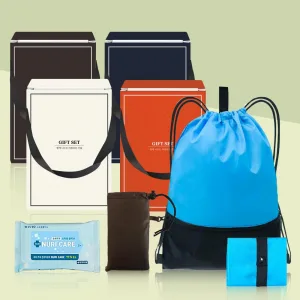 접이식 스포츠 백팩 + 일체형 포켓 돗자리(소형) + 손소독 물티슈 10매 SET