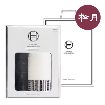 송월 H라인 우산&타올 세트8 (CM3단 엠보체크+H.C 톤)