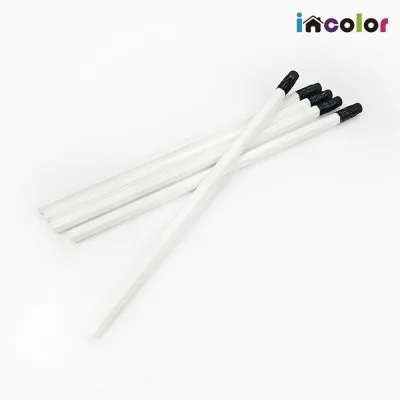 incolor 고주파 6본입 화이트 육각 연필 (2B)