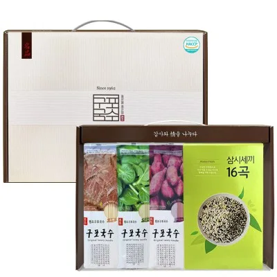 구포국수310gx3P+잡곡500g 국수선물세트