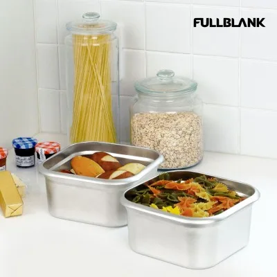 풀블랭크 멀티 킵 스텐밀폐용기 1800ml + 2300ml 2종