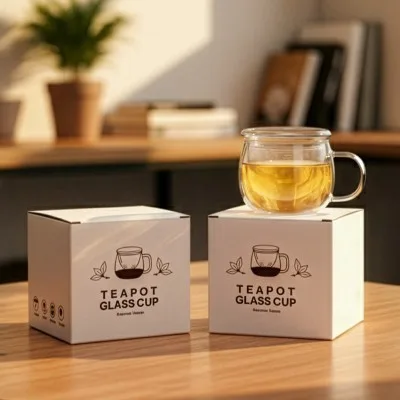 57도씨 티컵 차우리기 티팟 티포트 홈카페유리컵 찻잔 420ml