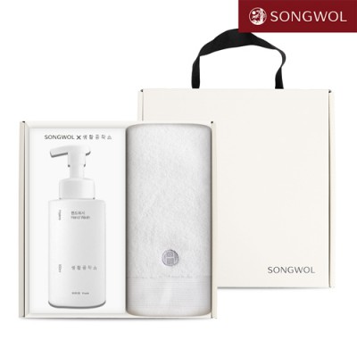 송월 핸드워시 기프트세트 32 (호텔컬렉션 클래식150g 1P + 생활공작소500ml 1P)