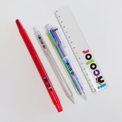 incolor 문구세트 OPP 18 (색연필1+샤프1+6색볼펜1+자1)