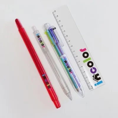 incolor 문구세트 OPP 18 (색연필1+샤프1+6색볼펜1+자1)