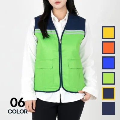 야광 반사라인 믹스 망사 안전조끼 남성 여성 현장 유니폼 M-3XL