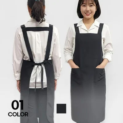 주방 미니멀 피치 멜빵 H형 앞치마 남녀공용 단체 행사