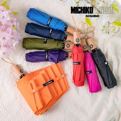 미치코런던 55 우드 3단자동우산 (M002)