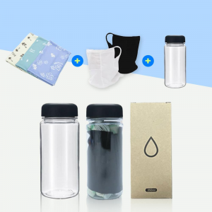 패턴 쿨타올 + 메쉬 귀걸이 멀티스카프 + 보틀 350ml SET