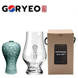 한국전통 K컬쳐 고려청자 위스키잔 노징글라스 양주 니트잔 170ml 1P 기프팅