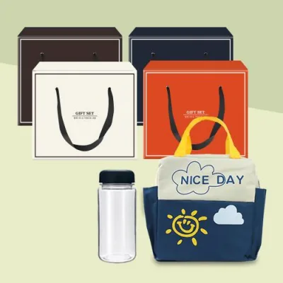 투톤 빅사이즈 보온보냉백 + 보틀 350ml SET