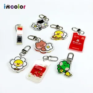 (주문제작) incolor 아크릴 캐릭터 키링/열쇠고리 1P