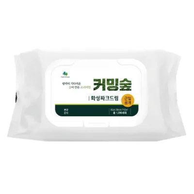 CL100C-12 무광화이트 캡형 물티슈 (100매)