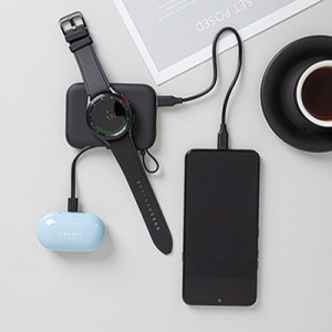 타이탄 X5000 3in1 삼성워치 충전겸용 보조배터리 5000mAh