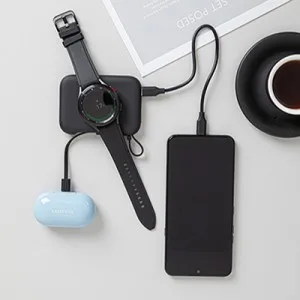 타이탄 X5000 3in1 삼성워치 충전겸용 보조배터리 5000mAh