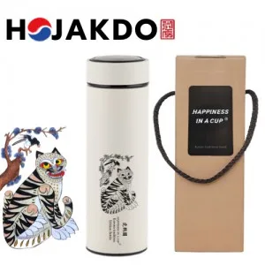 한국전통 K컬쳐 까치와호랑이 호작도 데일리 텀블러 500ml 기프팅