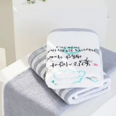 꽃같은사람아 첫돌 트리플그레이&핑크 [선염140g]