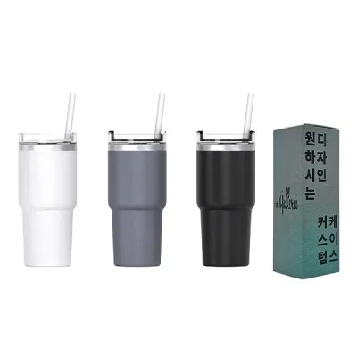[굿즈 골드넬] 키스크 빨대 텀블러 600ml