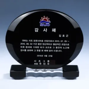투톤 크리스탈 상패 8) 204-2