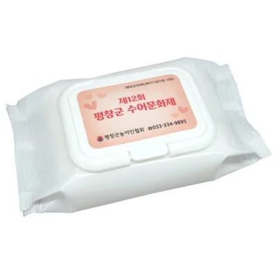 (GC)홍보용 물티슈(화이트)(30매)(캡형)