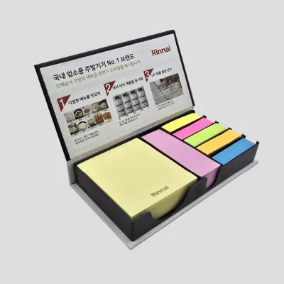 (Blossom) 하드커버 메모함 대-형광오색지 (100매)