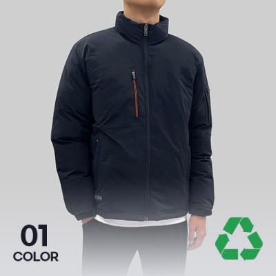 고급 리사이클 원단 스탠드카라 패딩점퍼 남녀공용 방한 자켓 M-4XL