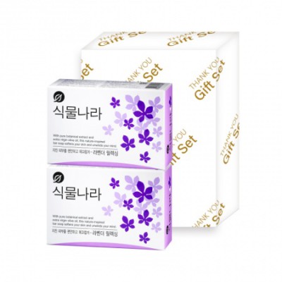 식물나라 라벤더 비누 2p 선물세트