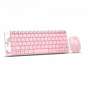 아이리버 IR-WMK500 mini 무선 키보드 마우스 세트 핑크