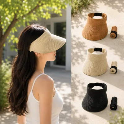 밀짚 모자 썬캡 선캡 캡모자 챙모자 햇빛차단 등산 여름