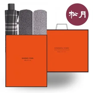 송월 프리미엄 O.G 우산&타올 3매 세트5 (SW3단체크1P+SW빌라 150G 30수 2P)