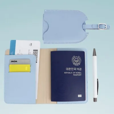 프리미엄 트래블 키트 A - 여권지갑 세트 / RFID 해킹방지 기능