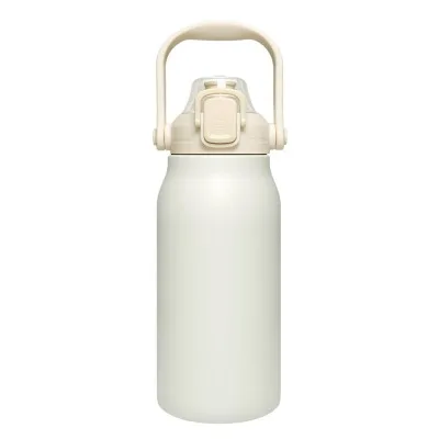 쿠팸 C9 탑 핸들 대용량 보온보냉 빨대 텀블러 스테인레스 이중잠금 1300ML