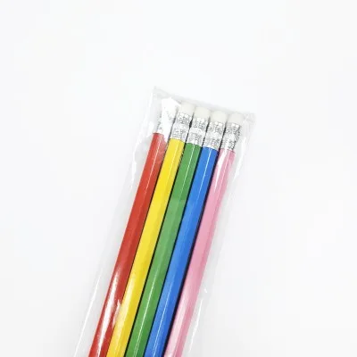 incolor OPP 5본입 비비드 육각 연필 (B)