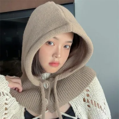 25155 프리미엄 더블두께 바라클라바 겨울 니트 목도리 넥워머