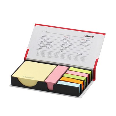 양장 메모함 (대) 5색지형 / 200매