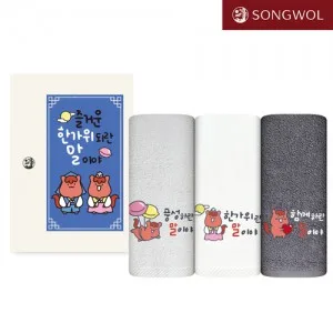 송월 2026 한가위 말이야 추석 타올 150g 1P