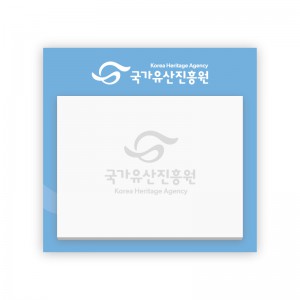 (Blossom) 1도인쇄 점착메모지 뒷대지형 (100x76mm) 1P