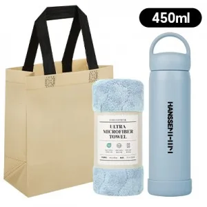 모닝 텀블러 + 타올 선물세트450ml