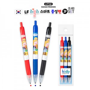카카오 LF 러블리 스마트 중성펜 3P세트(0.48)