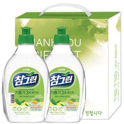 참그린 녹차뽀드득용기2p 선물세트