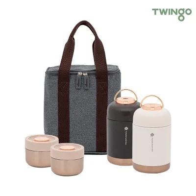 트윙고 뉴트윙클 죽통 보온도시락 1540ml- 4종세트
